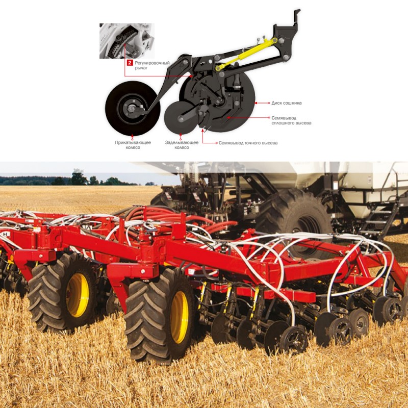 Запчасти на дисковые посевные комплексы Bourgault 3720 и